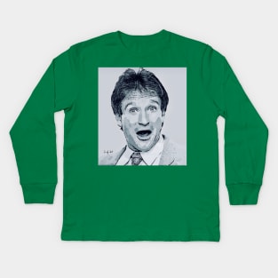 Robin Williams Kids Long Sleeve T-Shirt